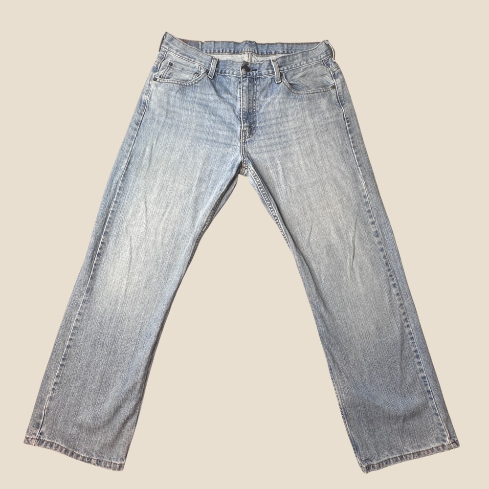 Levi's 569 Jeans Mens 33x30 Loose Straight Light Wash Blue WaterLess Denim